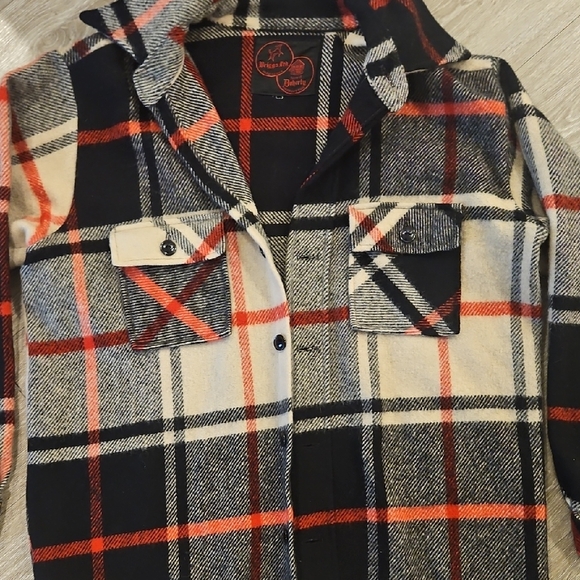 🖤Vintage Red, Black, and Cream Plaid Jacket❤️ - Picture 5 of 6